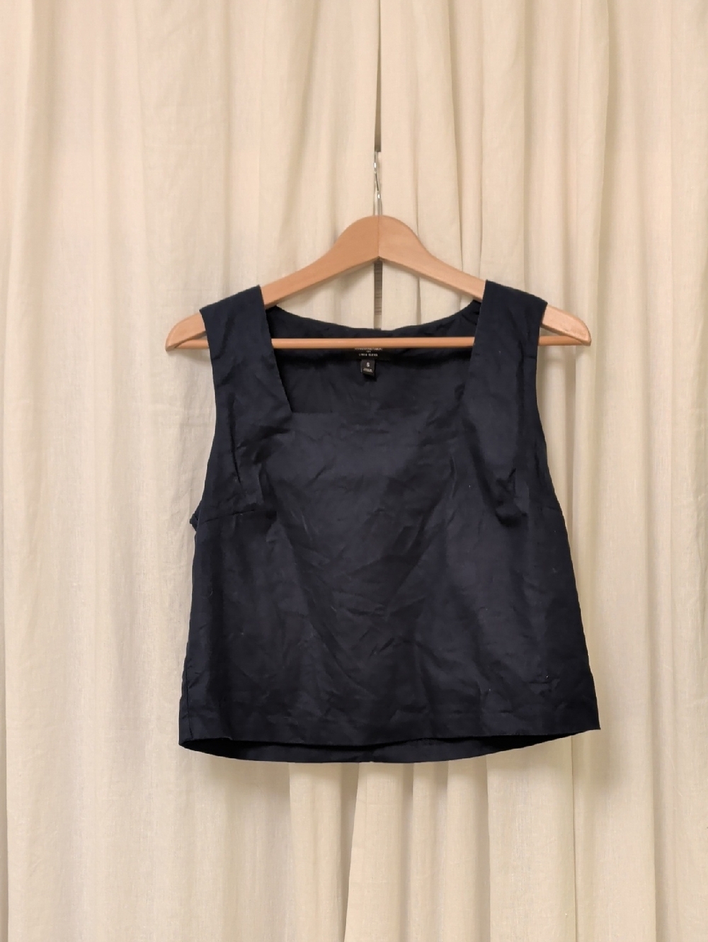Banana Republic Navy Square-Neck Sleeveless Tank